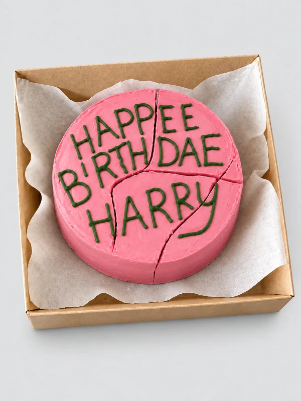 Бенто - торт "Happy Birthday, Garry!" — Бенто-торт с дизайном как на фото.